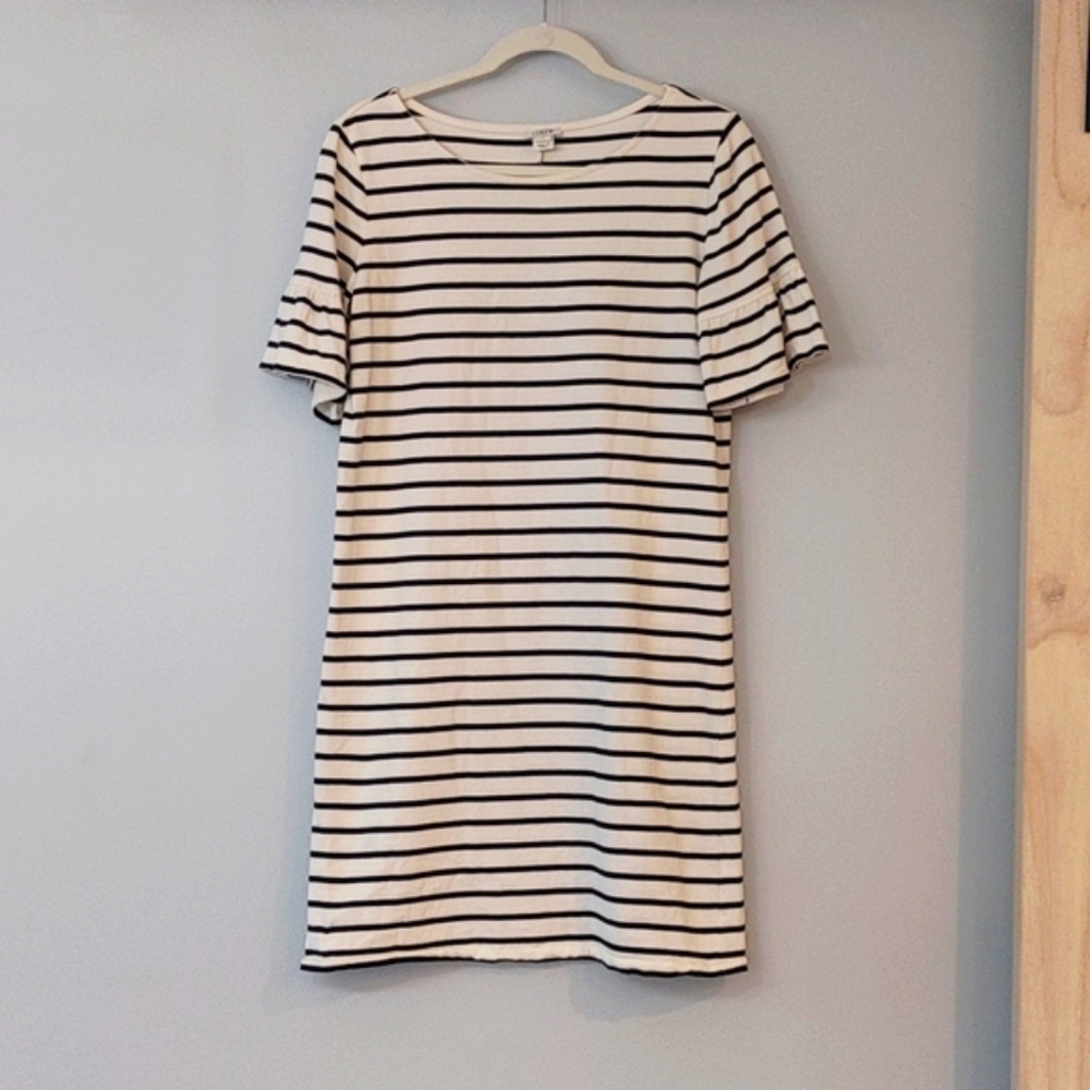 J Crew striped T shirt dress- like-new condition